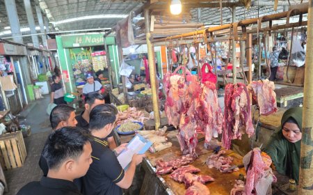 Jelang Ramadhan Satgas Pangan Polres Gresik Sidak Pasar