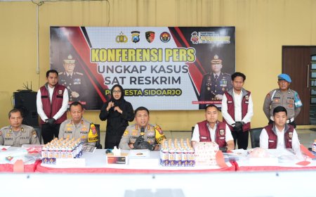 Polresta Sidoarjo Bongkar Pengoplosan LPG Subsidi Jadi Gas Portabel