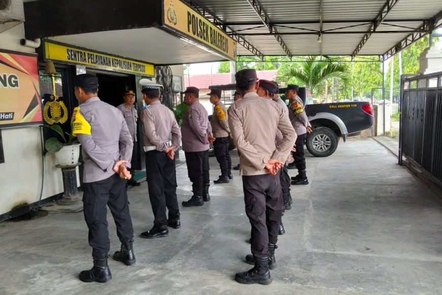 Antisipasi Libur Panjang Imlek 2026, Polsek Balerejo Gelar Apel Kesiapsiagaan