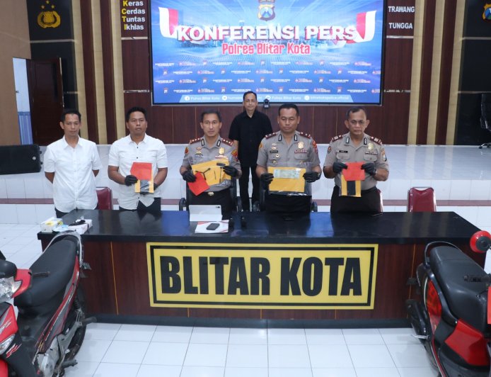 Polres Blitar Kota Ungkap Jaringan Curanmor Lintas Daerah, Amankan Dua Tersangka