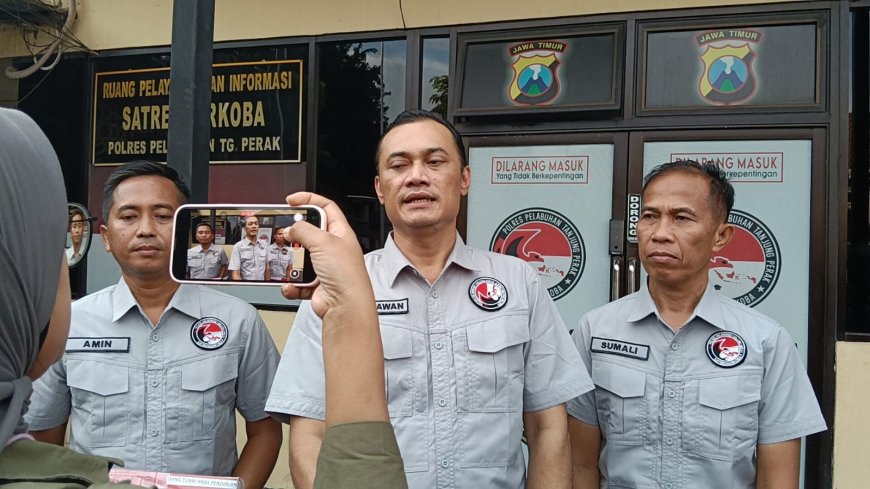 Polres Pelabuhan Tanjungperak Amankan Tersangka Pengedar Sabu di Surabaya