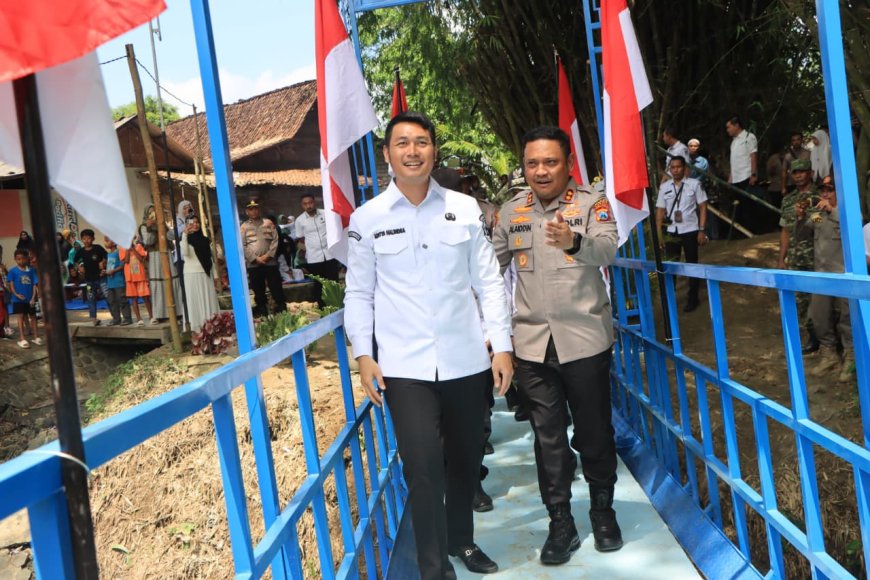 Polres Tuban Bangun Jembatan Merah Putih Presisi, Bupati : Berkat Kepedulian dan Kehadiran Polri di Tengah Masyarakat