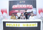 Polres Ngawi Amankan 2 Tersangka Pengedar Narkoba 223,842 gram Sabu Disita