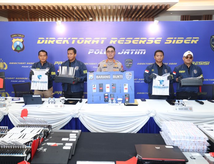 Polda Jatim Ungkap Dugaan Penyalahgunaan Data Pribadi untuk Layanan OTP Ilegal, Tiga Tersangka Diamankan