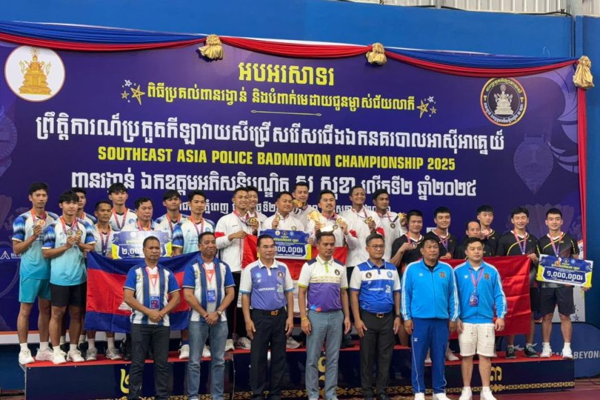 Tim Bulutangkis Polri Raih 4 Medali Emas dan 2 Perak SEA Police Badminton Championship 2026 di Kamboja