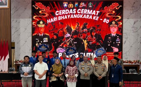 Peduli Pendidikan, Polres Blitar Gelar Lomba Cerdas Cermat Pelajar Sambut Bhayangkara ke-80