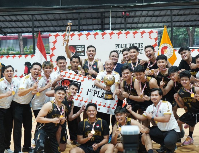 Tim Basket Polda Jatim Juara 1 Kapolri Cup 2026