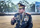 Polri Gelar Upacara Hari Bhayangkara Ke-80 di Satlat Korbrimob Cikeas